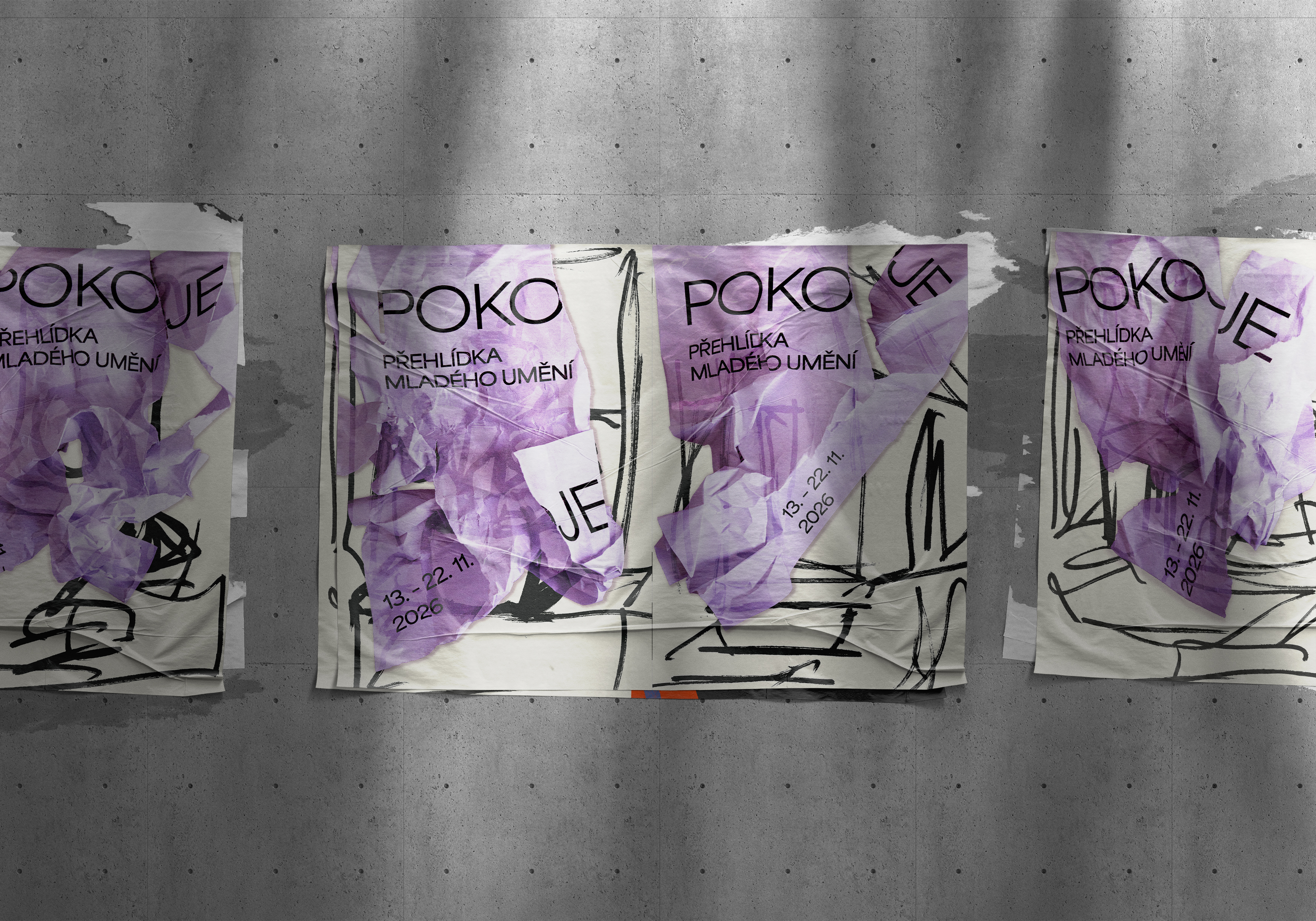 Plakáty výstavy Pokoje